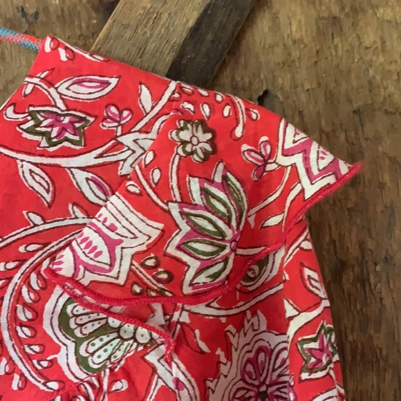NWT Red Floral Antik Batik Top S 38 lovely!! - Picture 2 of 9